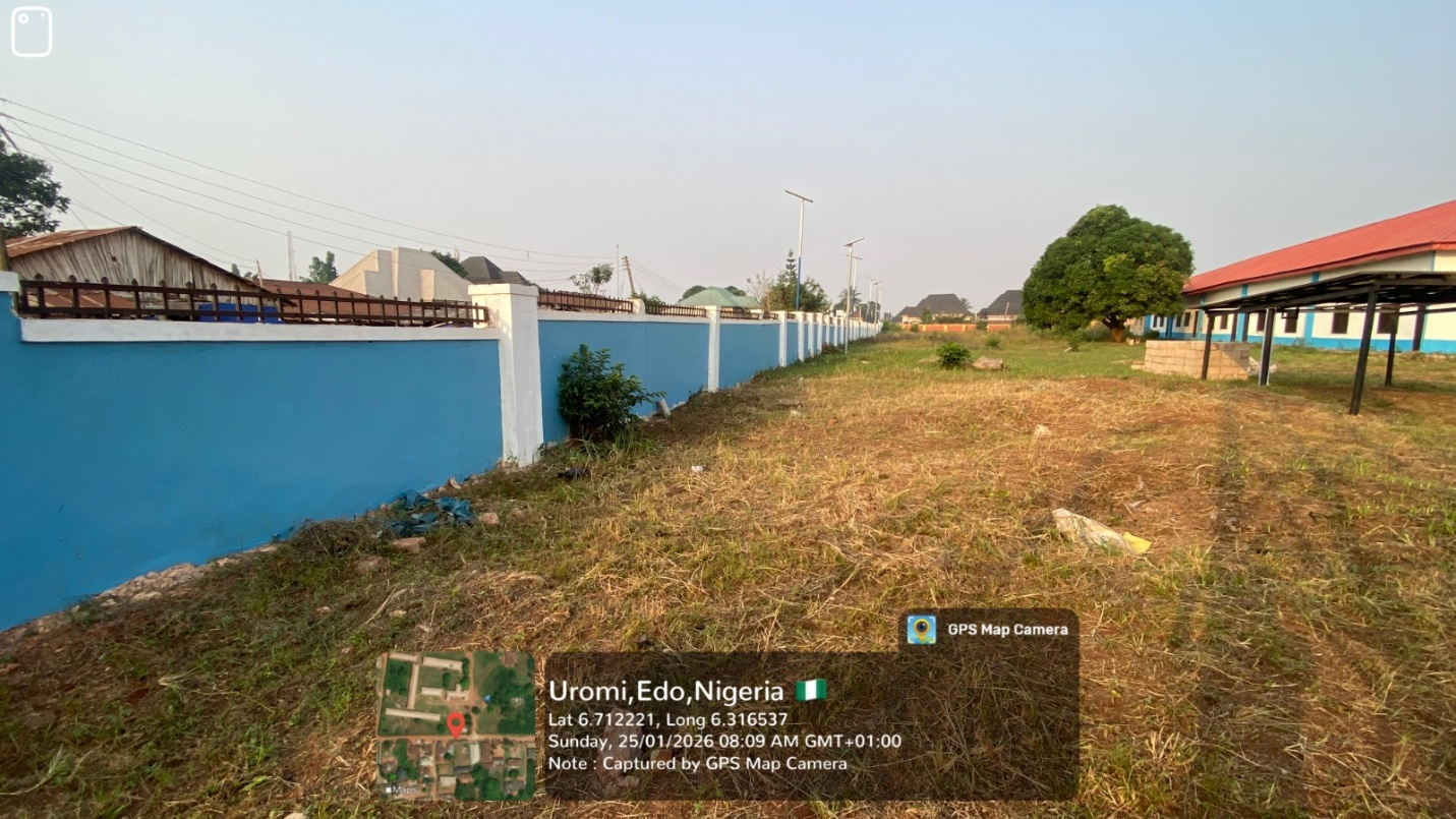 Perimeter fence construction, Our Lady of Lourdes