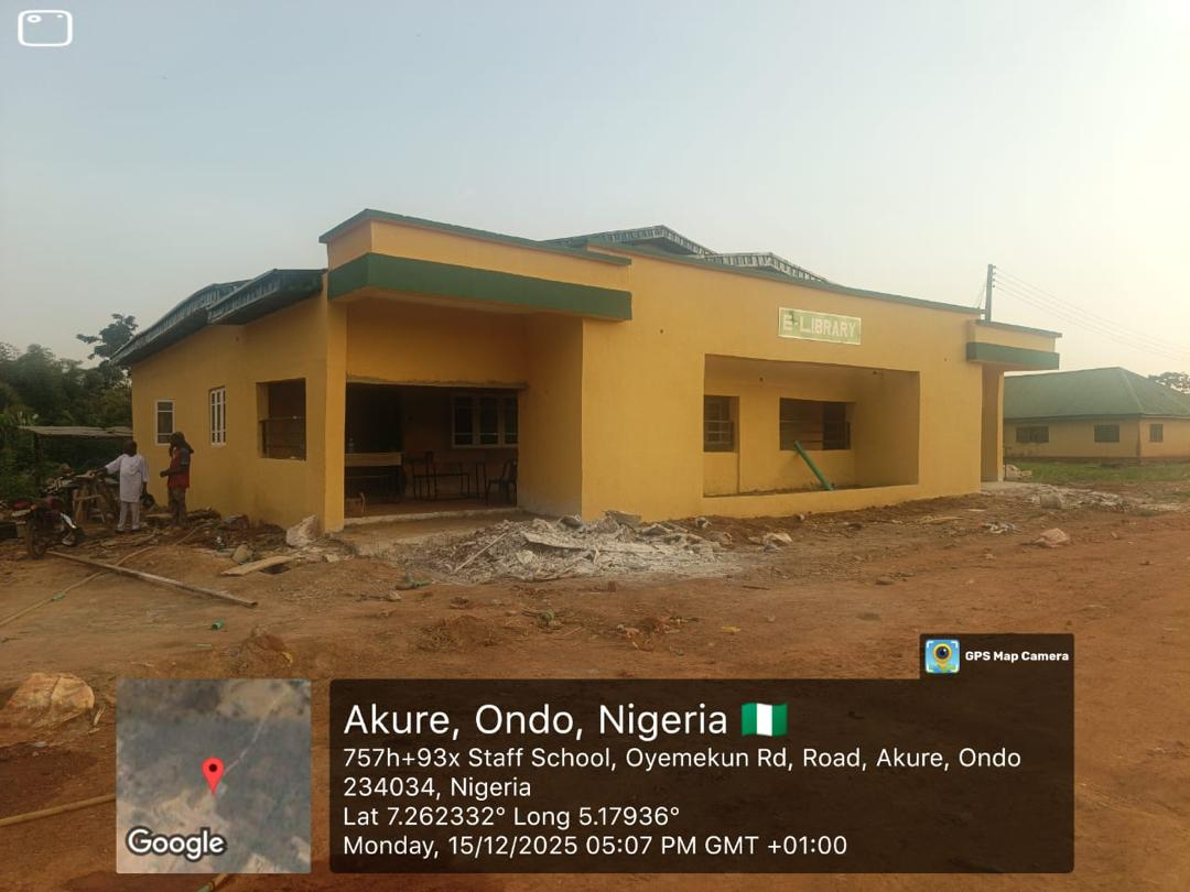 E-Library renovation — interior progress, Oyemekun Grammar School
